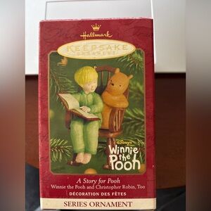 Hallmark 2001 Story For Pooh Keepsake Ornament Winnie The Pooh! EUC